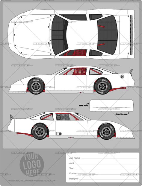Racing graphics templates, vectors, numbers & more. Asphalt Late Model Template | SRGFX.com