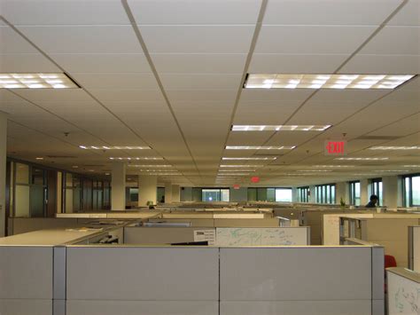The other is the ceiling feed, where wires are dropped down from the ceiling. How Office Cubicles Came to Be + Subtraction.com