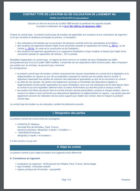 Contrat de location non meublé gratuit à télécharger word. Bail de Location Numérique GRATUIT - Modèle PDF (loi 2019)