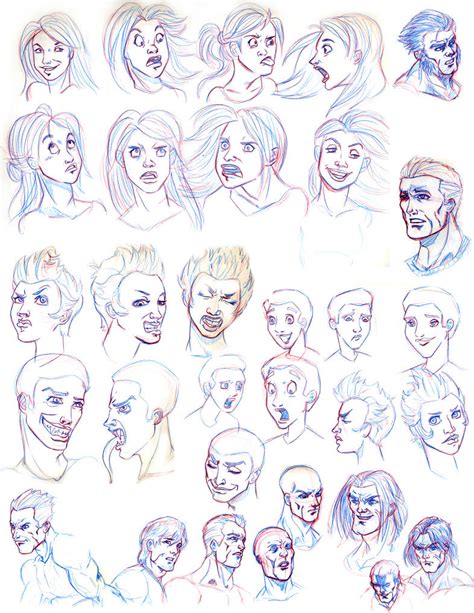 Faces And Expression Studies By Truz98 On Deviantart