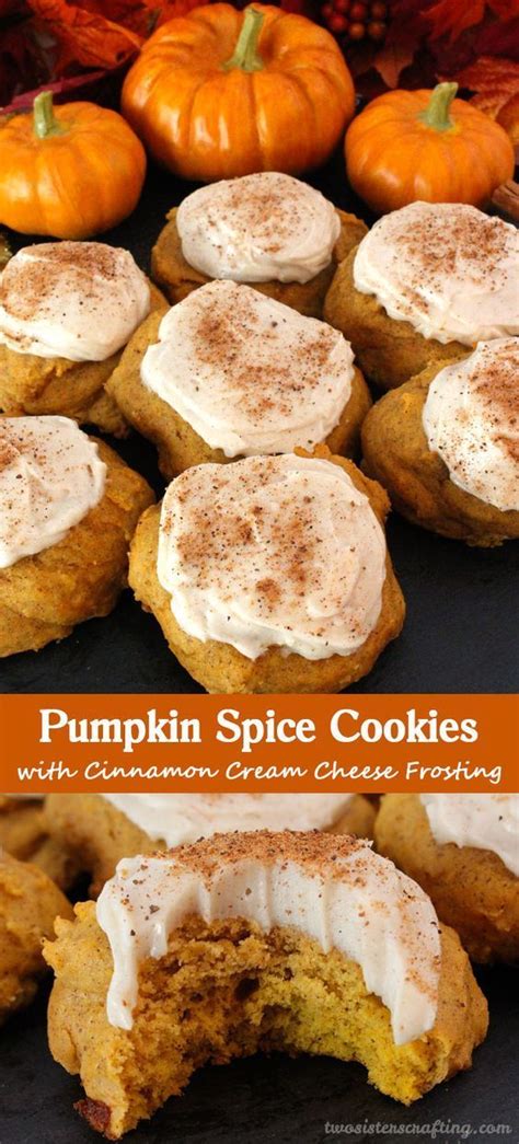 Pumpkin Spice Cookies With Cinnamon Cream Cheese Frosting Pumpkin
