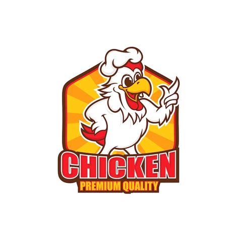 Premium Vector Chicken Mascot Logo Design