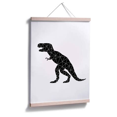 Poster Nouveauprints Geometric Dinosaur T Rex Wall Artde
