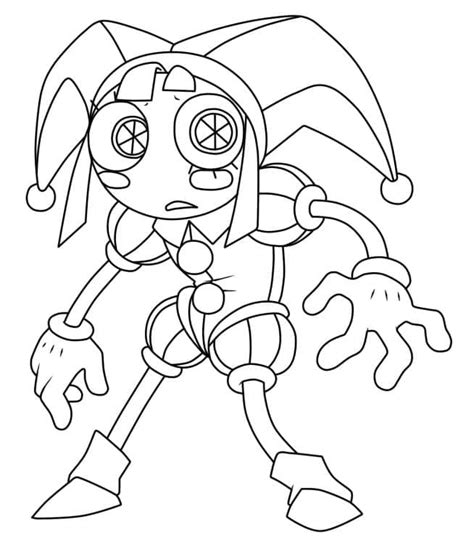 The Amazing Digital Circus Pomni coloring page - Download, Print or