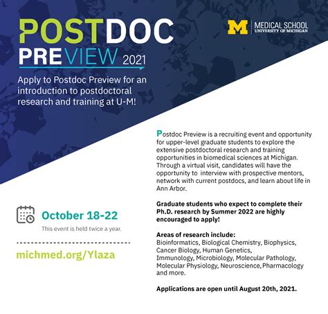 Postdoc Opportunity For Phds Apply For Postdoc Preview October 2021