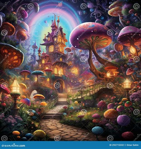 Enchanted Euphoria: a Party in Wonderland Stock Photo - Image of