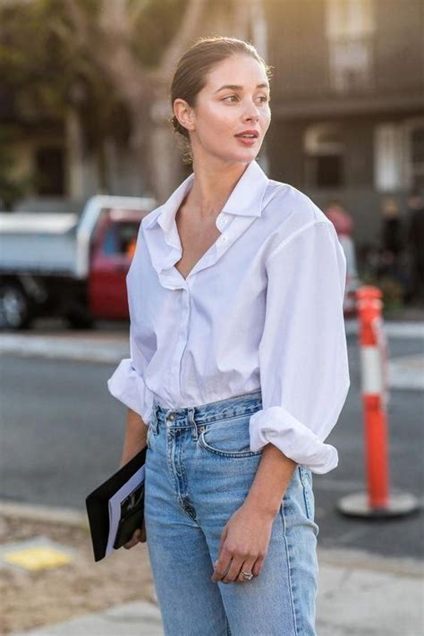 Blusa Blanca Blue Jeans El Outfit Atemporal Perfecto Effortless Chic