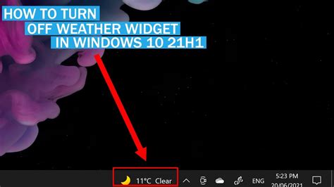 How To Turn Off The Weather Widget In Windows 10 21h1 Windows 10