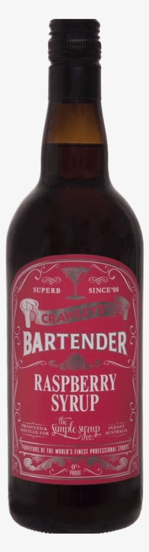 Crawleys Bartender Raspberry Syrup 750ml Beer Bottle Transparent Png