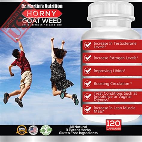 Super Strength 1000mg Horny Goat Weed 120 Capsules With Maca Arginine And Ginseng Naturally