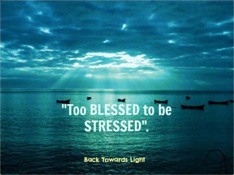 Explore our collection of motivational and famous quotes by authors you know and love. Too Blessed To Be Stressed Quotes. QuotesGram