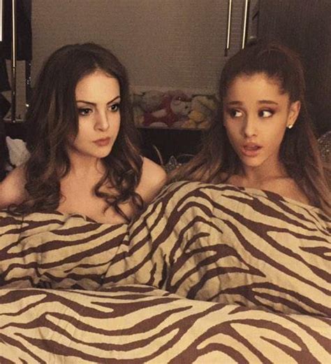 Elizabeth Gillies Ariana Grande Naked In Bed Gag