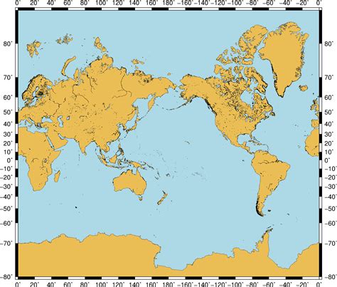 Geography Where To Find An Accurate Mercator Projection World Image
