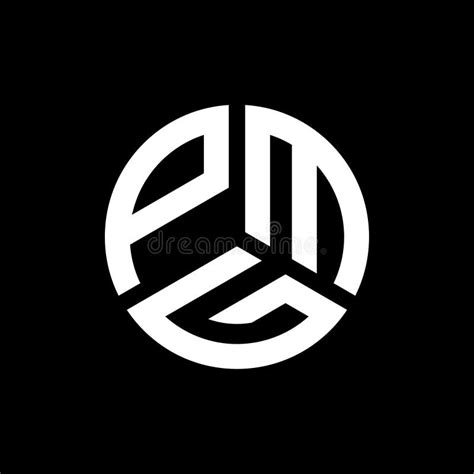 Diseño De Logotipo De Letra Pmg En Fondo Negro Concepto Del Logotipo De La Letra De Creativa