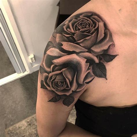 Rose Shoulder Tattoo Rose Shoulder Tattoo Shoulder Tattoos For Women