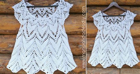 Punto # 13 tejido a crochet para blusas y vestidos. Preciosa Blusa Tejida a Crochet para Verano ⋆ Manualidades ...