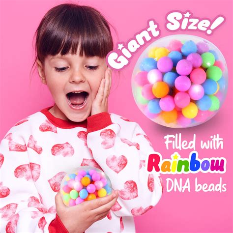 Giant Stress Ball Big Squishy Toy With Dna Beads Molecule Madness