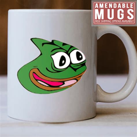 Pepega Mug Twitch Bttv Emote Mug Pepe The Frog Mug Feels Bad Man T