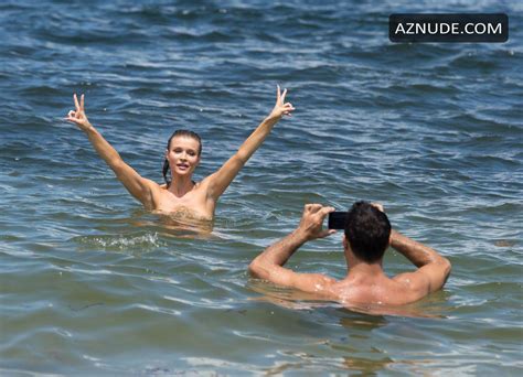 Joanna Krupa Topless At The Beach In Miami Aznude