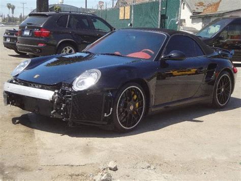 For Sale Chris Browns Crashed Porsche 911 Turbo S Cabriolet Gtspirit