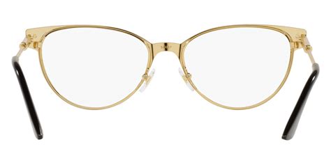 versace™ ve1277 1433 54 black gold eyeglasses