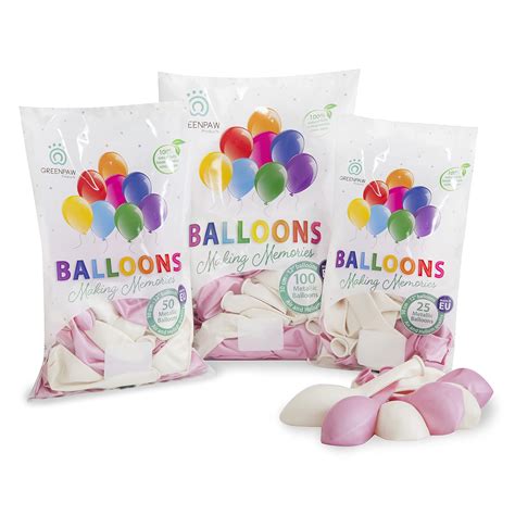 Buy Pink And White Party Balloons 100 Natural Latex Premium Quality