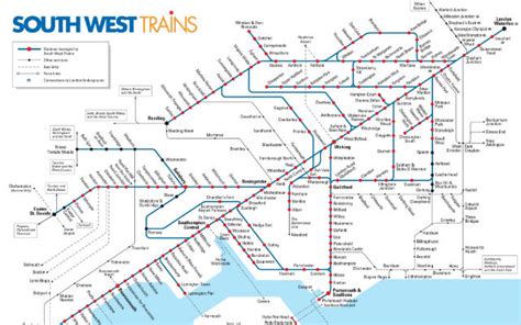 South West Trains Route Map Gadgets 2018