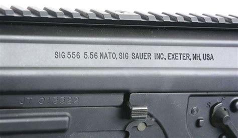 M Sig Sauer Model 556 Semi Automatic Rifle