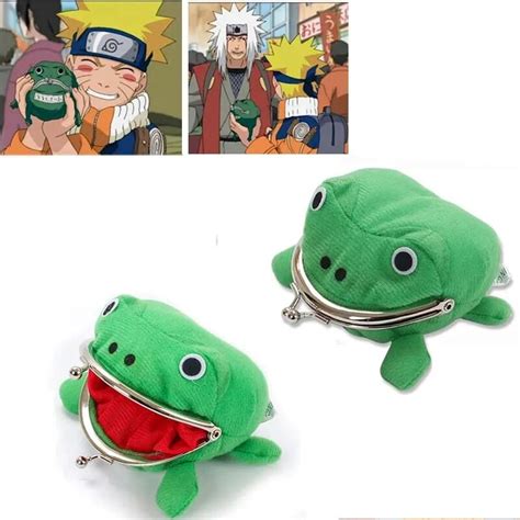 Anime Accessories Naruto Frog Wallet Uzumaki Naruto Coin Purses Plush