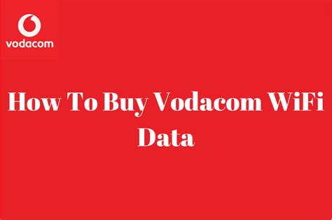 How To Buy Vodacom Wifi Data