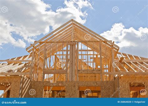 New Residential Construction Home Framing Stock Photo Image 26864020
