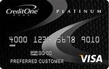 Pictures of Credit One Platinum Visa Card