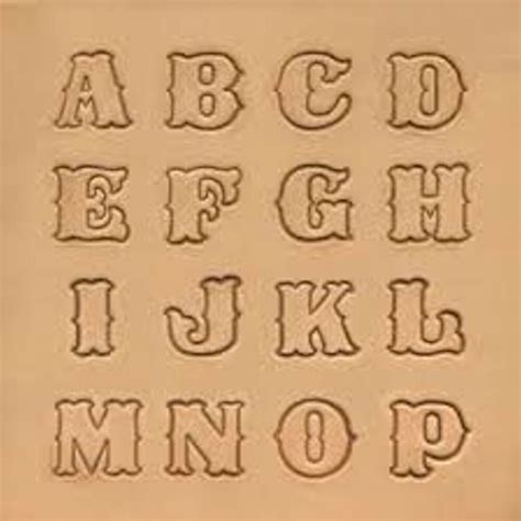 Before doing any kind of carving, the leather needs to be cased. Craftool Standard Alphabet Stamp Set 8131-00 by Tandy ...