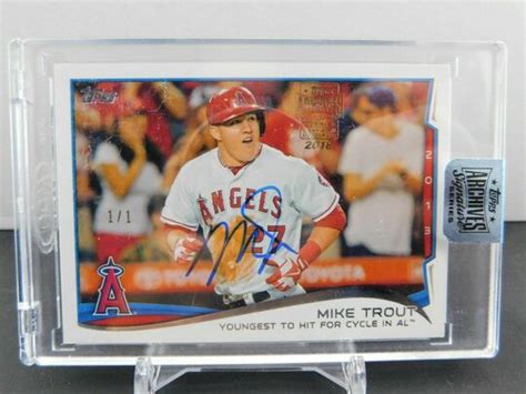 Mavin Topps Archives Mike Trout Auto