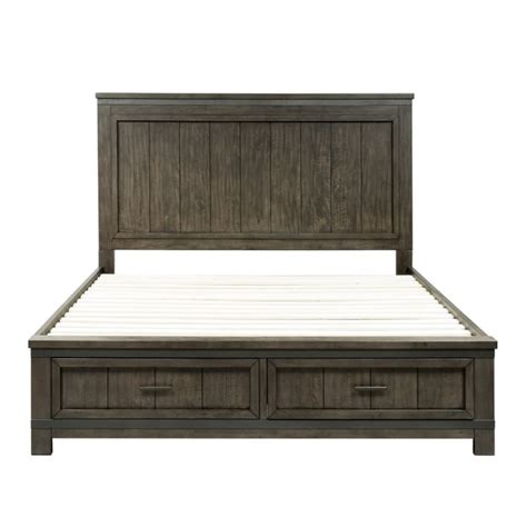 Liberty Furniture Thornwood Hills Queen Two Sided Storage Bed 759