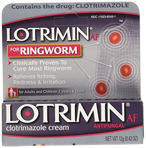 Lotrimin Antifungal Ringworm Cream 042 Oz Health And Beauty In The