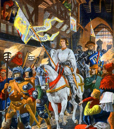 Joan Of Arcs Triumphant Entry Into Orleans Hundred Years War Medieval