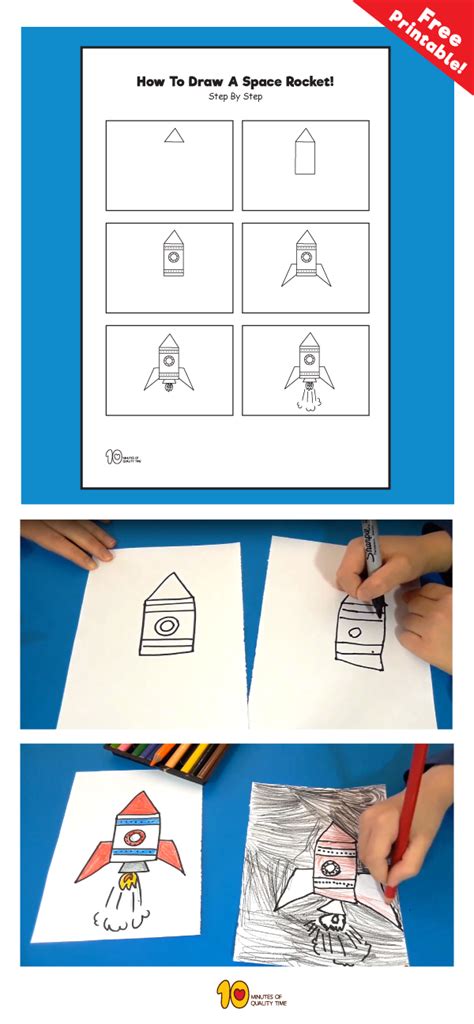 In this tutorial let me show you guys to learn how to draw a rocket for kids easy and step by step pencil drawing with full video step by step captures. How to Draw a Rocket Ship | Rocket ship craft, Rocket ...
