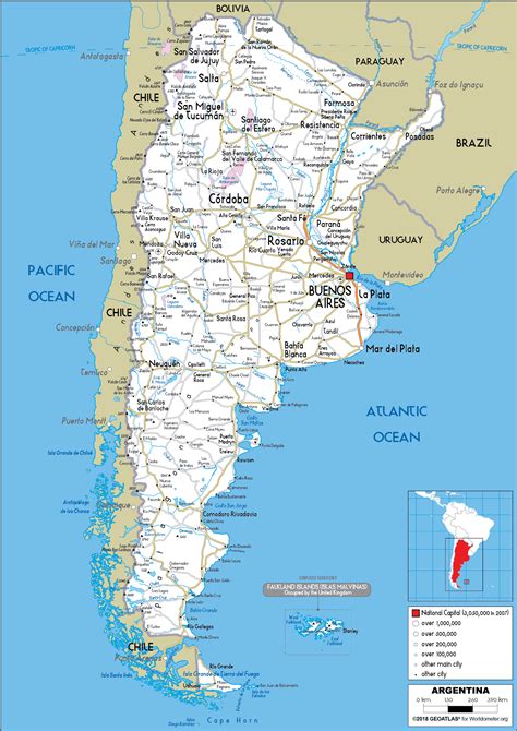 Argentina Map Argentina Map Political Geography Places To Visit