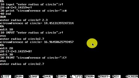 how to write program in gw basic | 10 class computer GW BASIC practical
