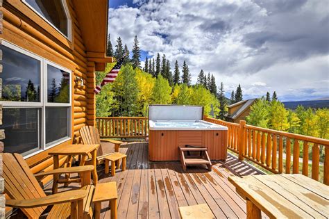 Secluded Alma Log Cabin W Deck Hot Tub And Views Evolve