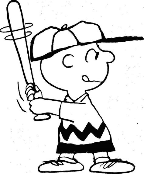 Charlie Brown E Beisebol Para Colorir Imprimir E Desenhar Colorir Me