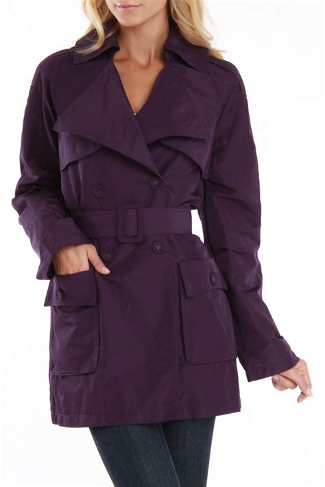 Trench Coat With Belt In Purple Purple Fashion Cool Outfits My Style