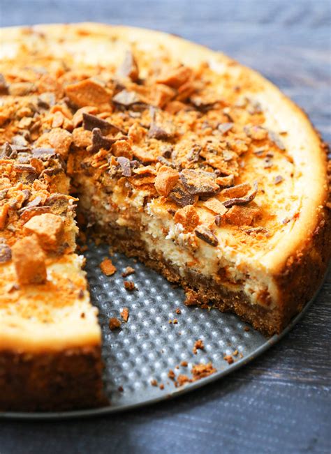 Creamy Butterfinger Cheesecake Recipe — Pip And Ebby Easy Delicious Recipes