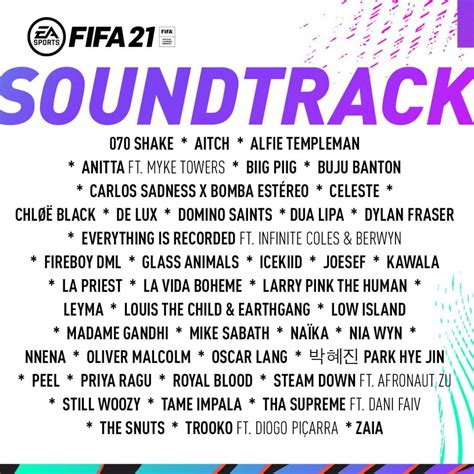 Fifa 21 Volta Soundtrack Revealed Sports Gamers Online