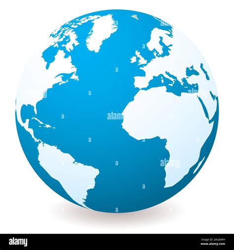 Light Dark Blue Globe Stock Photo Alamy