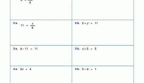 Algebra: Solving Equations Worksheet Algebra 2. Intermediate Algebra