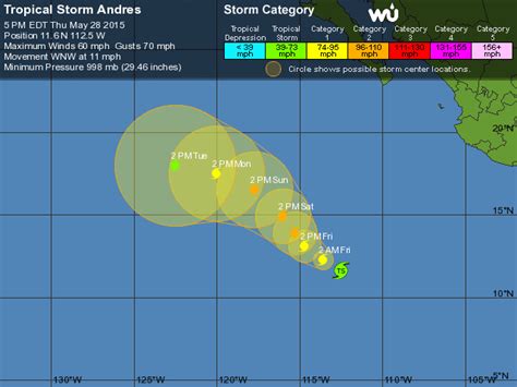 ✔ tormenta tropical #andres se ha formado en el pacífico. Se forma "Andrés", primera tormenta tropical de la ...