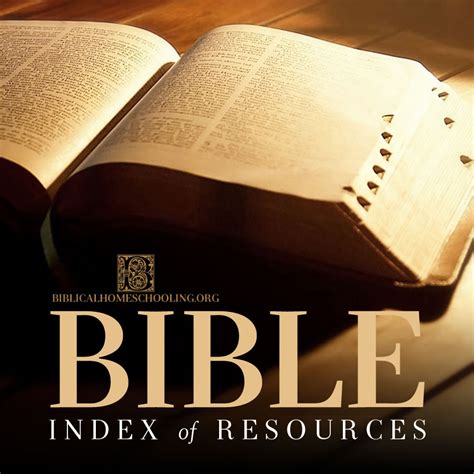 Bible Index Biblical Homeschooling
