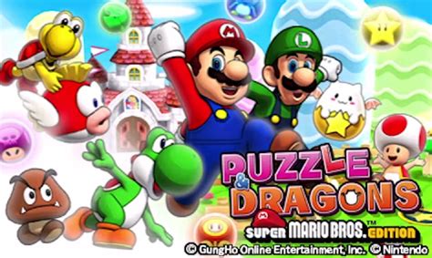 Puzzle Dragons Super Mario Bros Edition Gets A Neat Gameplay Video